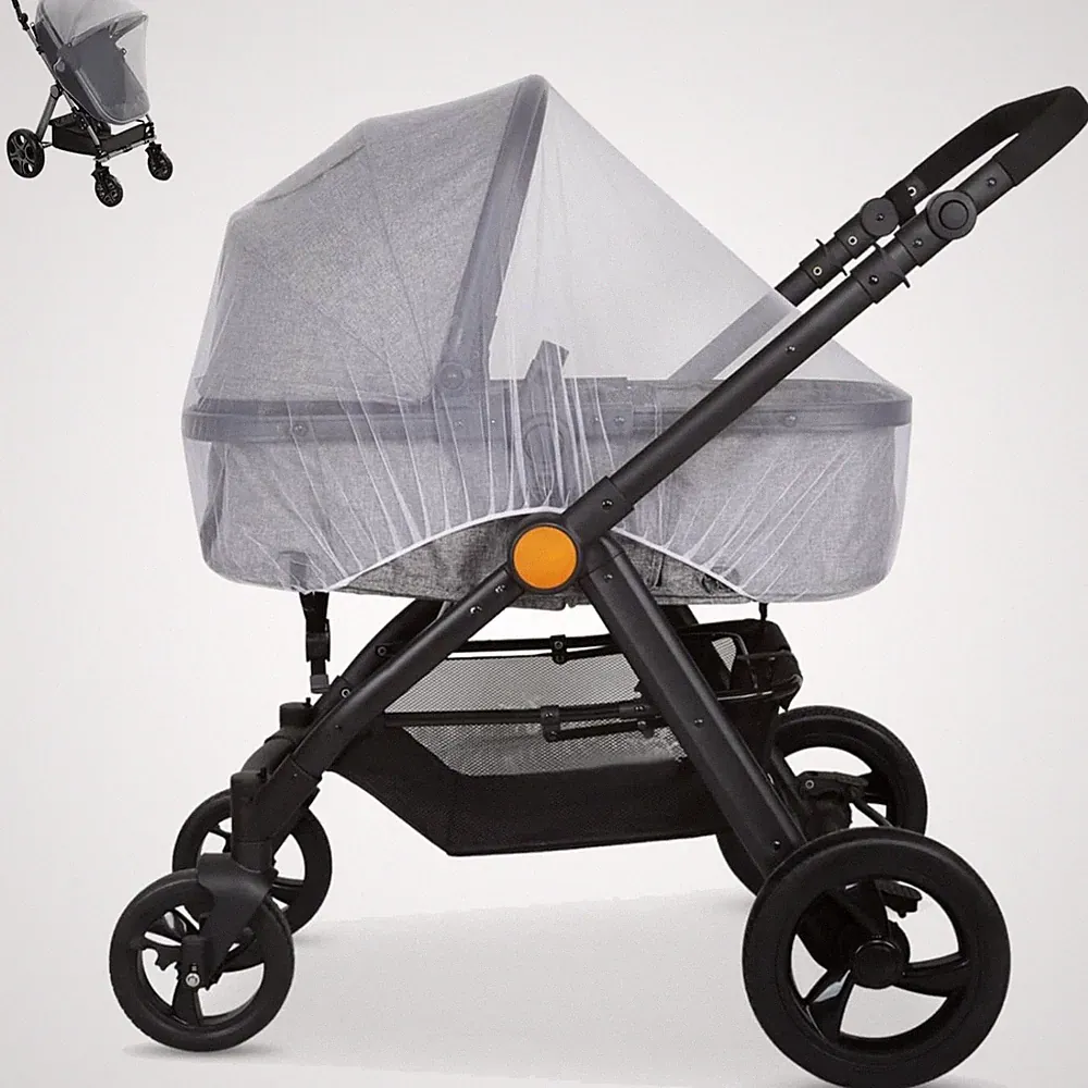 Mückennetz Kinderwagen Moskitonetz Buggy Reisebett Insektenschutz Polyester