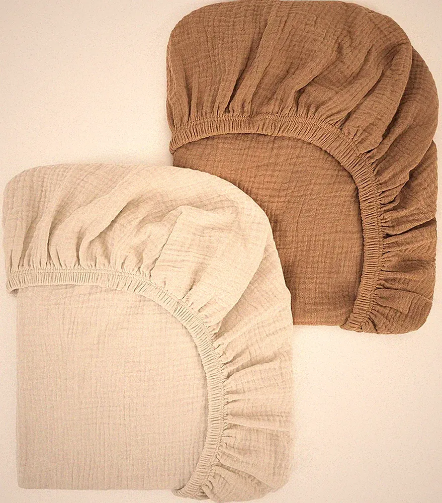 Musselin-Baumwolle Spannbettlaken 80x40cm, Kinderwagen Spannbettlaken