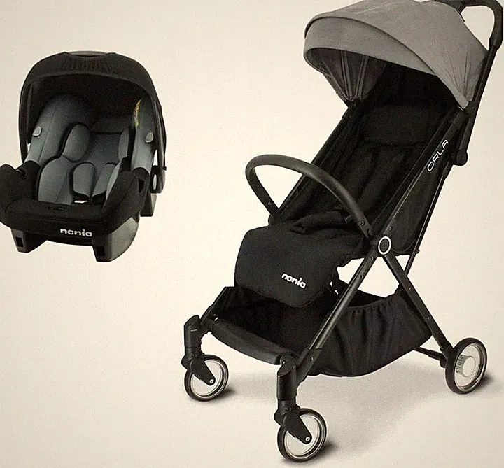 NANIA ORLA 2IN1 KINDERWAGEN MIT BABYSCHALE BEONE REISESYSTEM 0-13KG