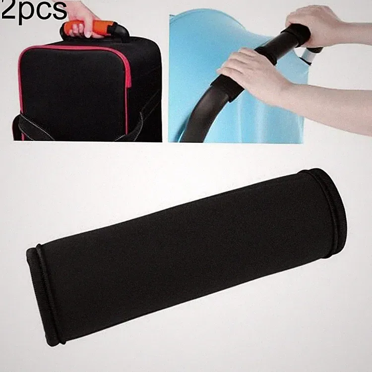 Neopren Gepäckgriff Wickelgriff für Koffer, Kinderwagen & Trolley (schwarz)