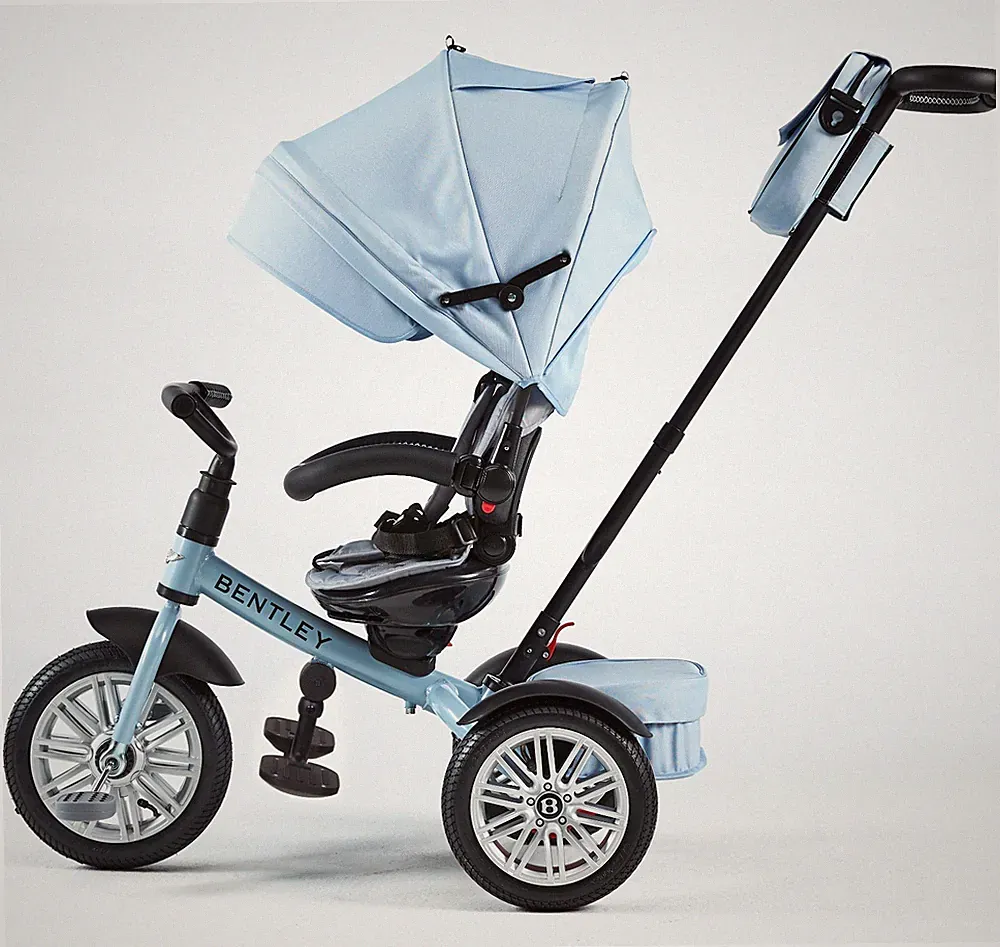 neu BENTLEY SPORT KINDERWAGEN JETSTREAM baby blue Sitz drehbar 3Rad Trike Buggy