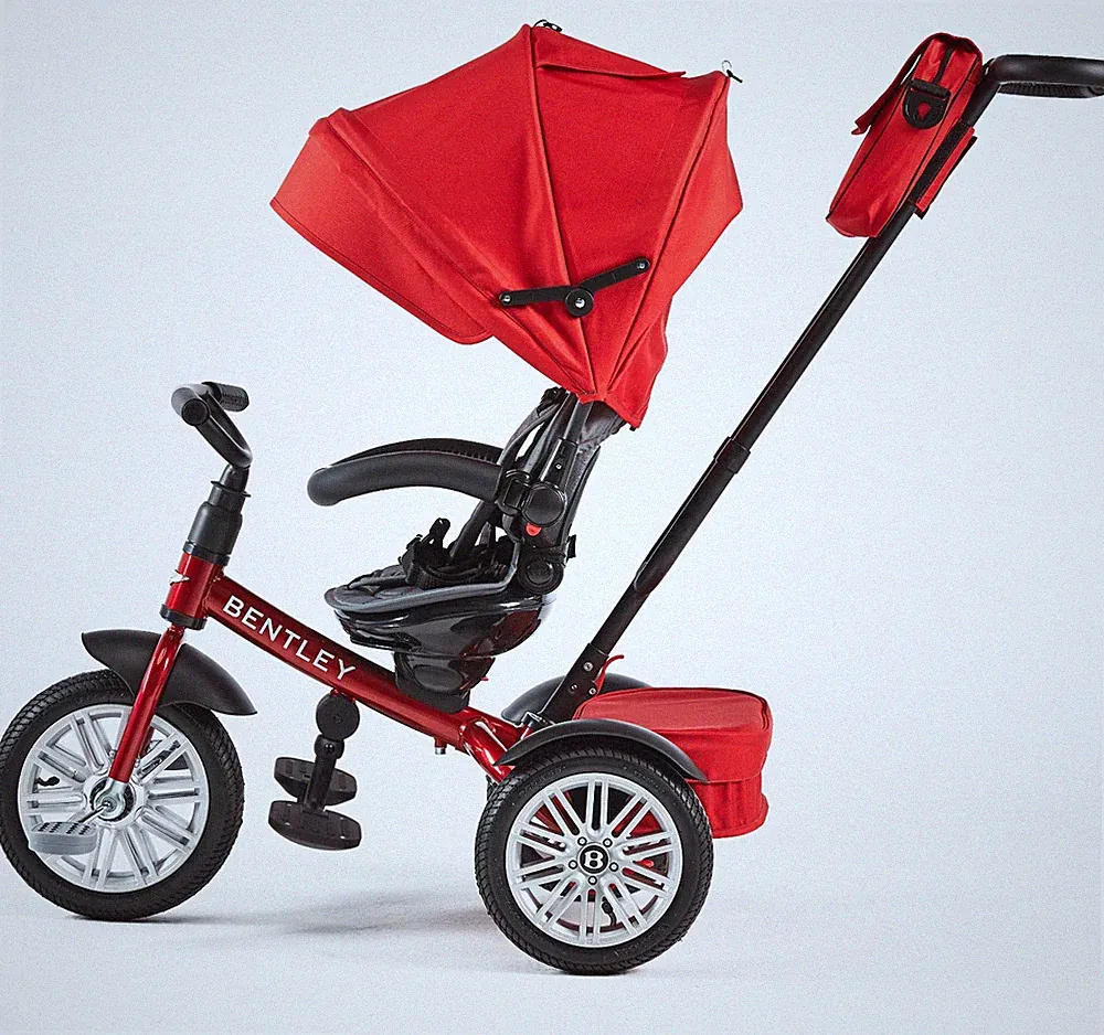 neu BENTLEY SPORT KINDERWAGEN ROT dragon red Sitz drehbar 3Rad Trike Buggy 6in1