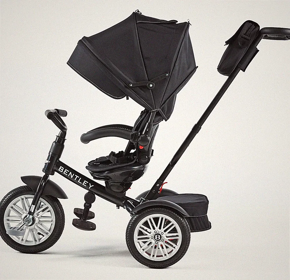 neu BENTLEY SPORT KINDERWAGEN SCHWARZ onyx black Sitz drehbar 3Rad Trike Buggy