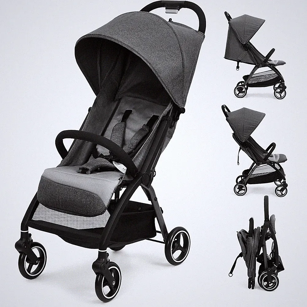 NEU Grau Buggy Kinderwagen 0-36 Monate Sitzposition Liegeposition bis 22kg NEU