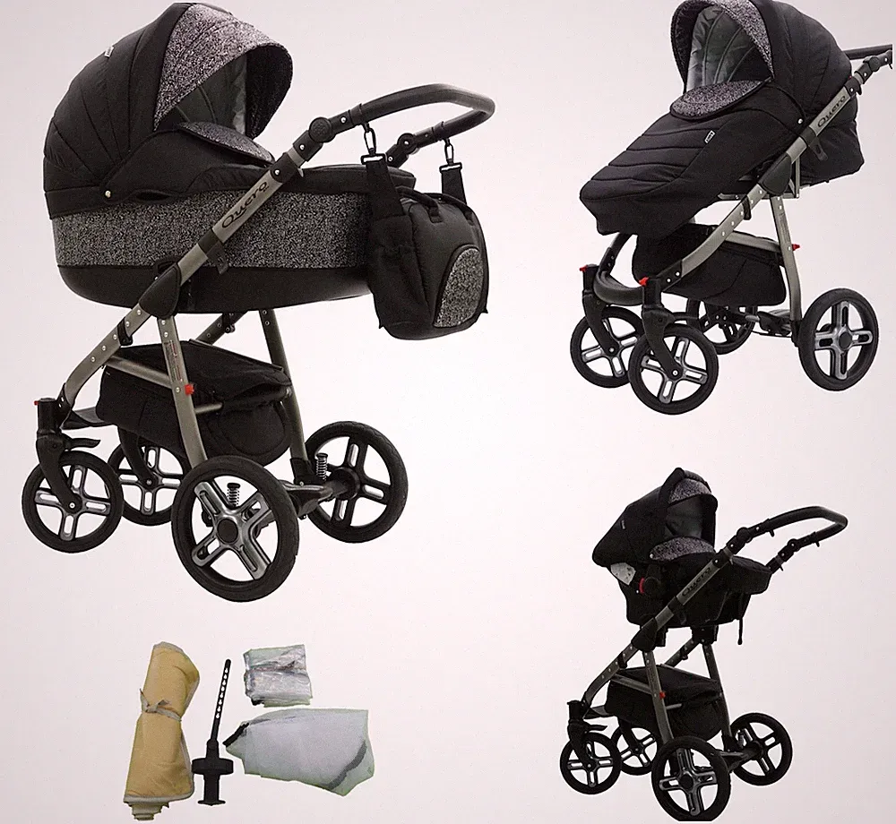 Neu Kombi Kinderwagen Schwenkräder Poussette Sportsitz Autositz Babyschale