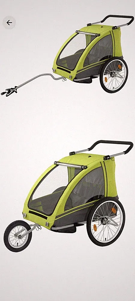 Neuer OVP Kinderanhänger Bluebird Dual-Set NP 399,99€, 56 % Rabatt , Garantie 2