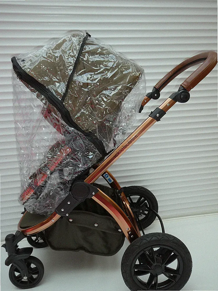 Neuer REGENSCHUTZ mit Reißverschluss passend für Ickle Bubba Stomp Babywanne & Kinderwagensitzeinheit