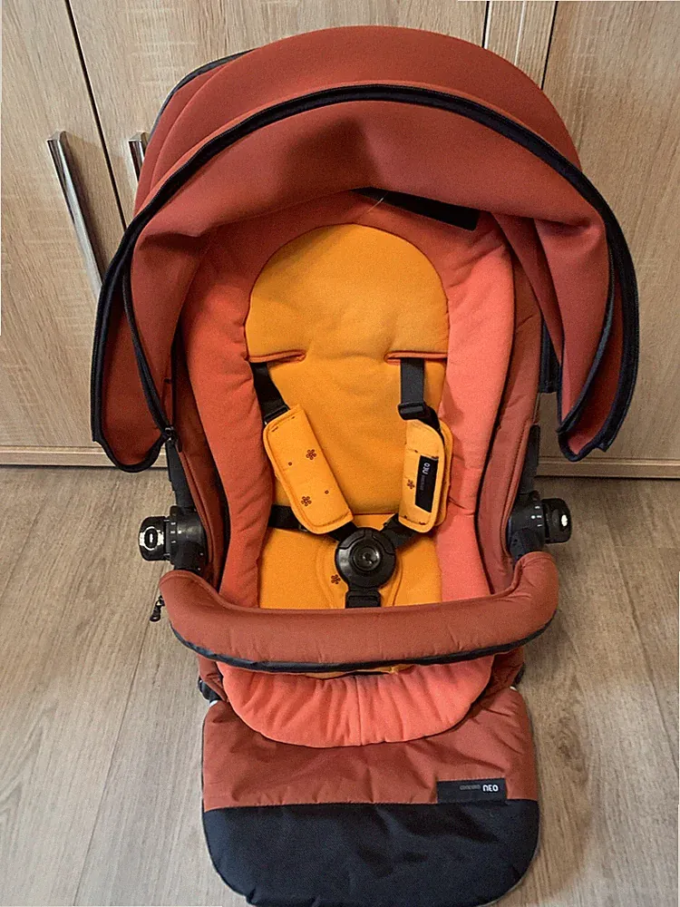 Neuer Stoffbezug für Concord Neo Sitzeinheit Buggy Sportwagen rost-orange