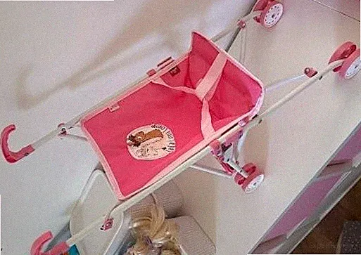 NICI Puppenwagen Lala Llama Lounge Rosa Spielzeug Kinderwagen