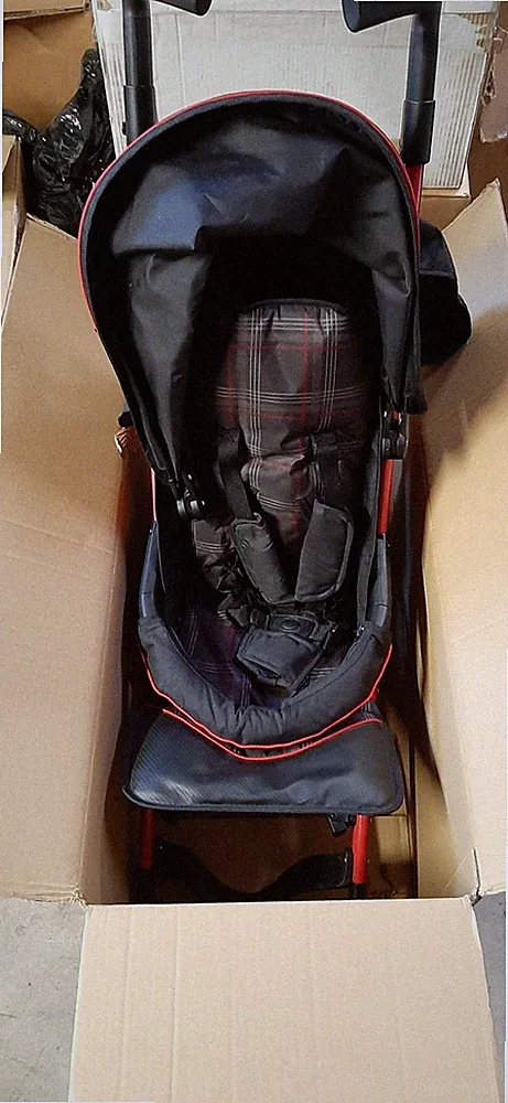 Original VOLKSWAGEN GTI Buggy Kinderwagen Kinderbuggy Schwarz/Rot 5KA084417