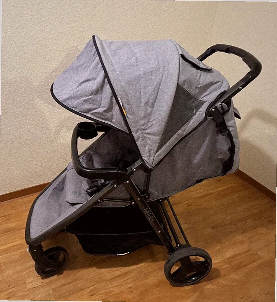 osann fastfold, faltbarer Sportbuggy, hellgrau, gebraucht