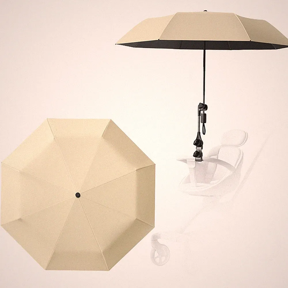 Outdoor Kinderwagen Sonnenschutz mit UPF 50+ Schutz und sicherem Befestigungscli