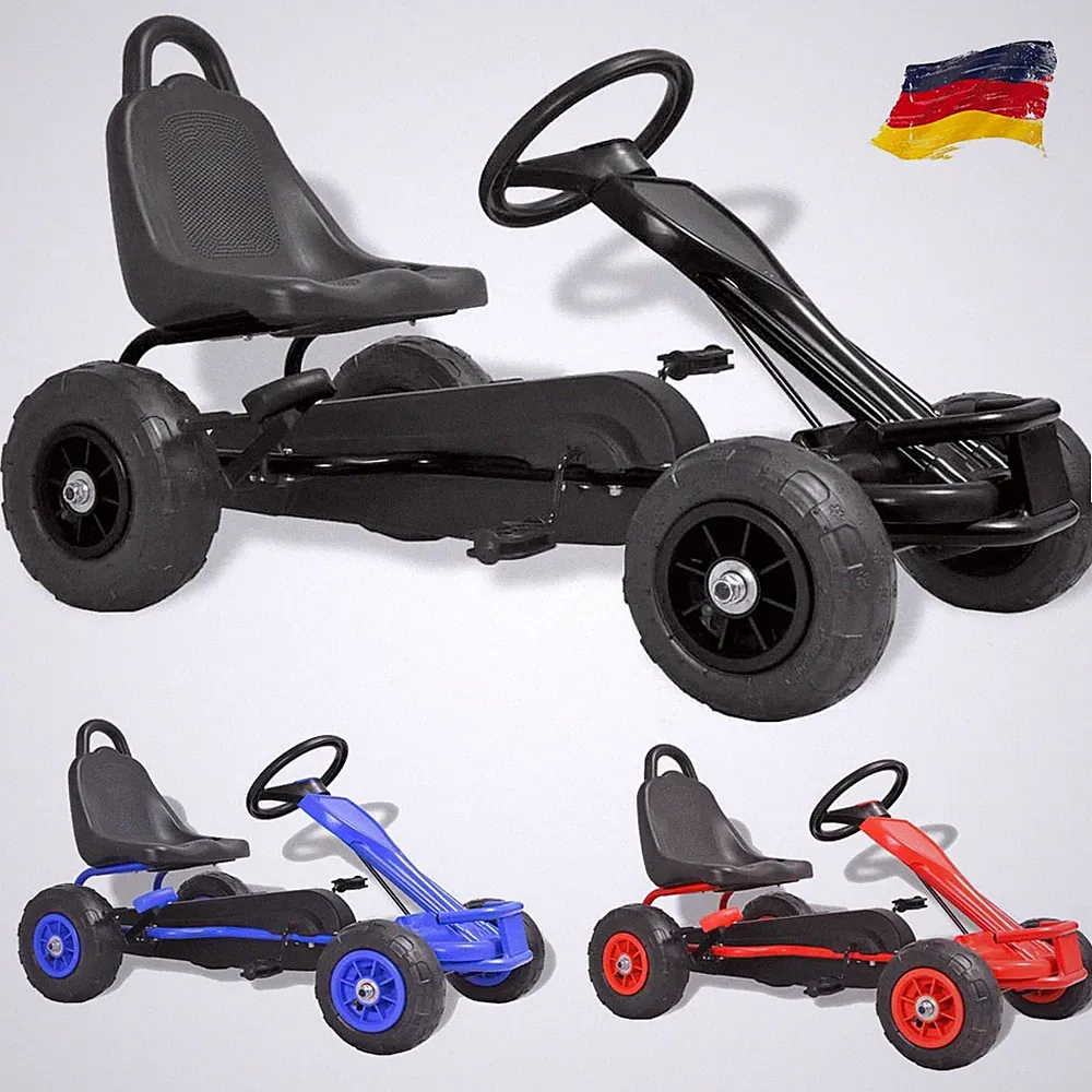Pedal Go-Kart Kinderfahrzeug mit Luftreifen Rennwagen Sportwagen Kinder Tretauto