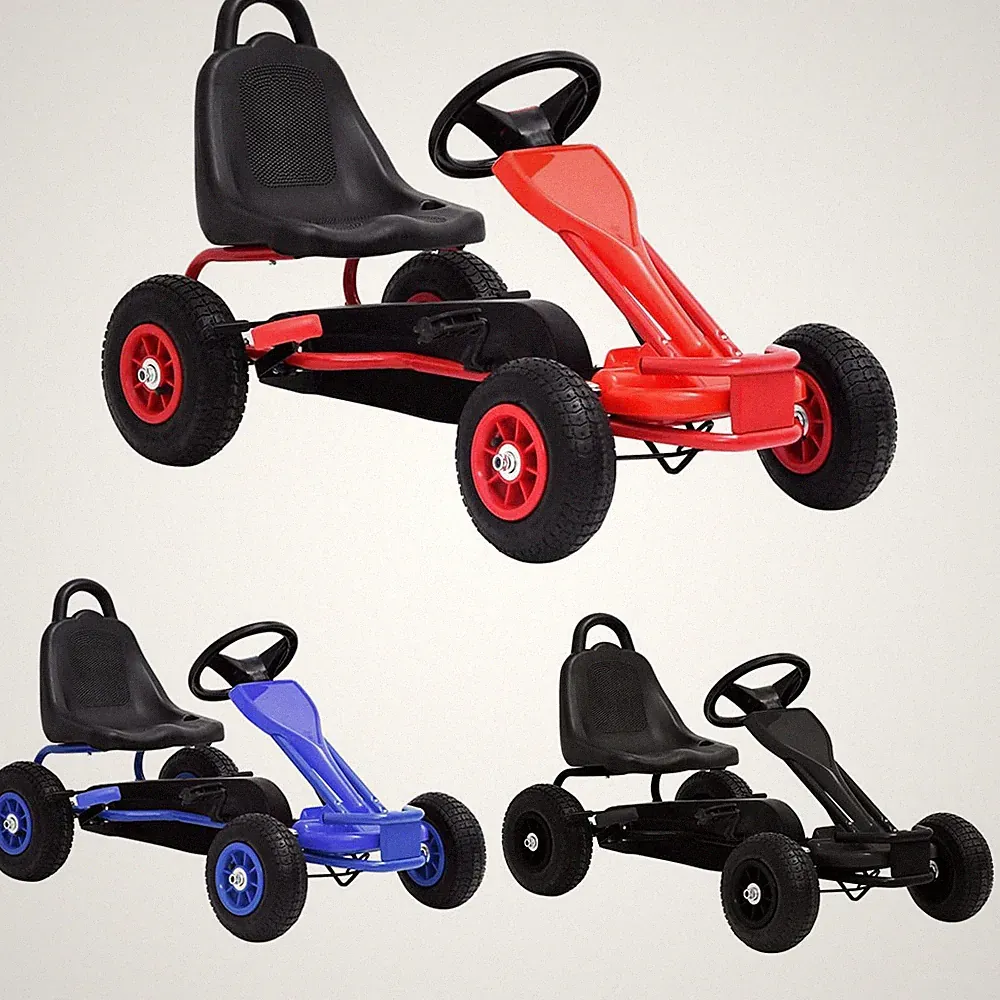 Pedal Go-Kart Kinderfahrzeug mit Luftreifen Rennwagen Sportwagen Kinder Tretauto
