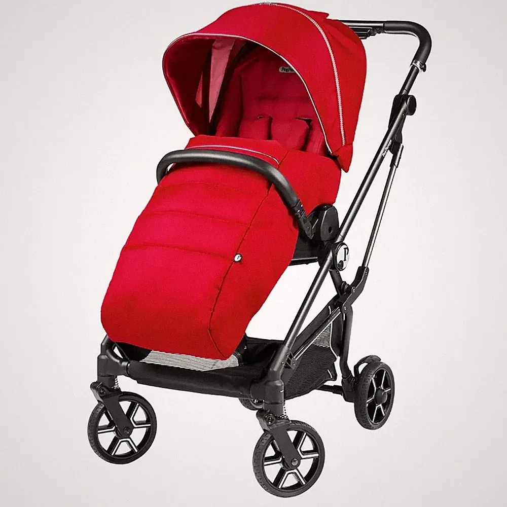 Peg-Pérego Kinderwagen Buggy Veloce Red Shine Einkaufskorb Sonnenverdeck