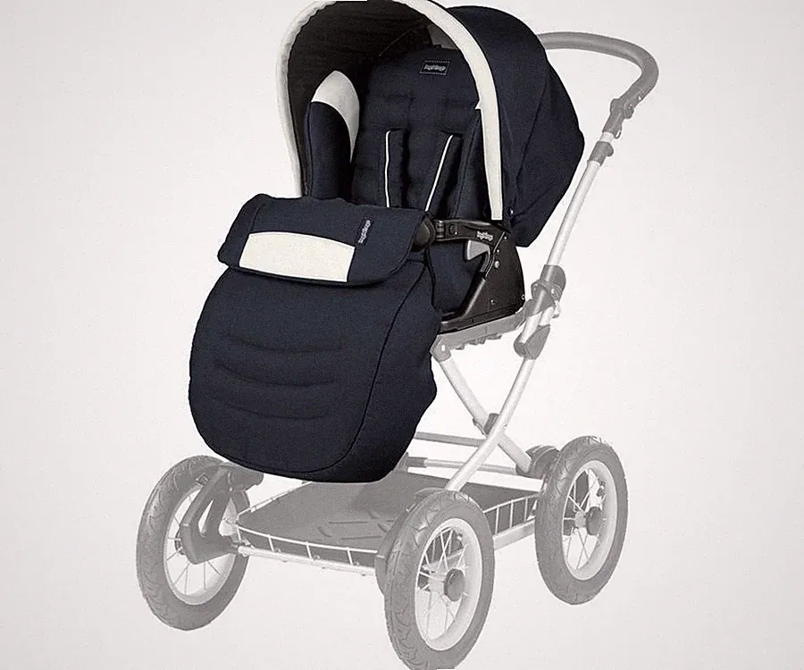Peg Perego Culla Elite Luxe Blau – Sportwagenaufsatz für Kinderwagen - Neu