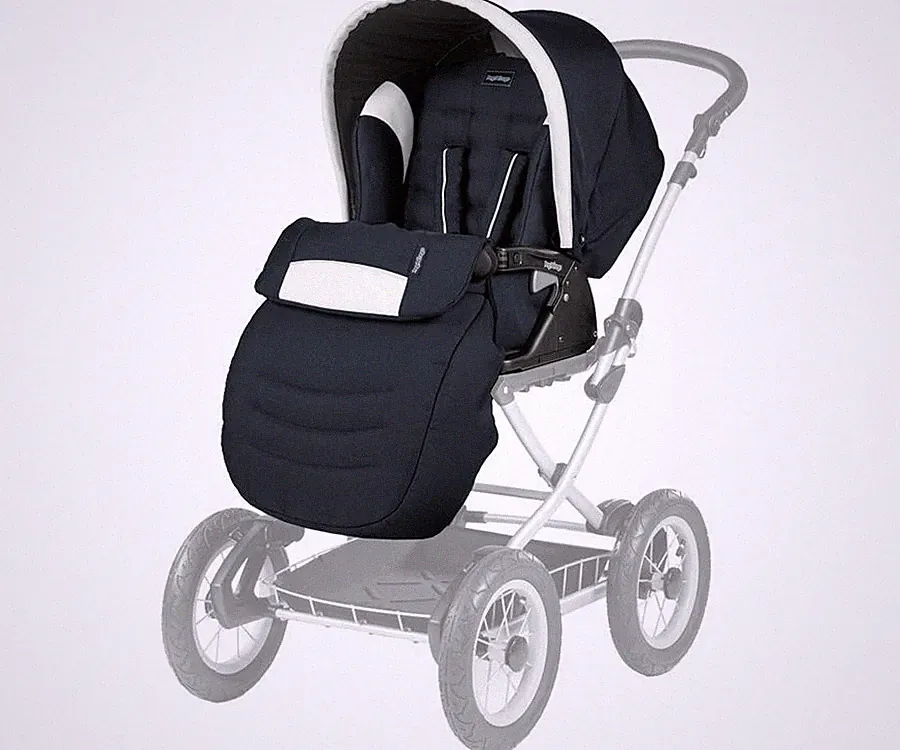Peg Perego Culla Elite Luxe Blau – Sportwagenaufsatz für Kinderwagen - Neu
