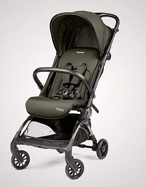 Peg Perego Volo kompakter faltbarer Kinderwagen mit Kabinenzulassung aus Metall