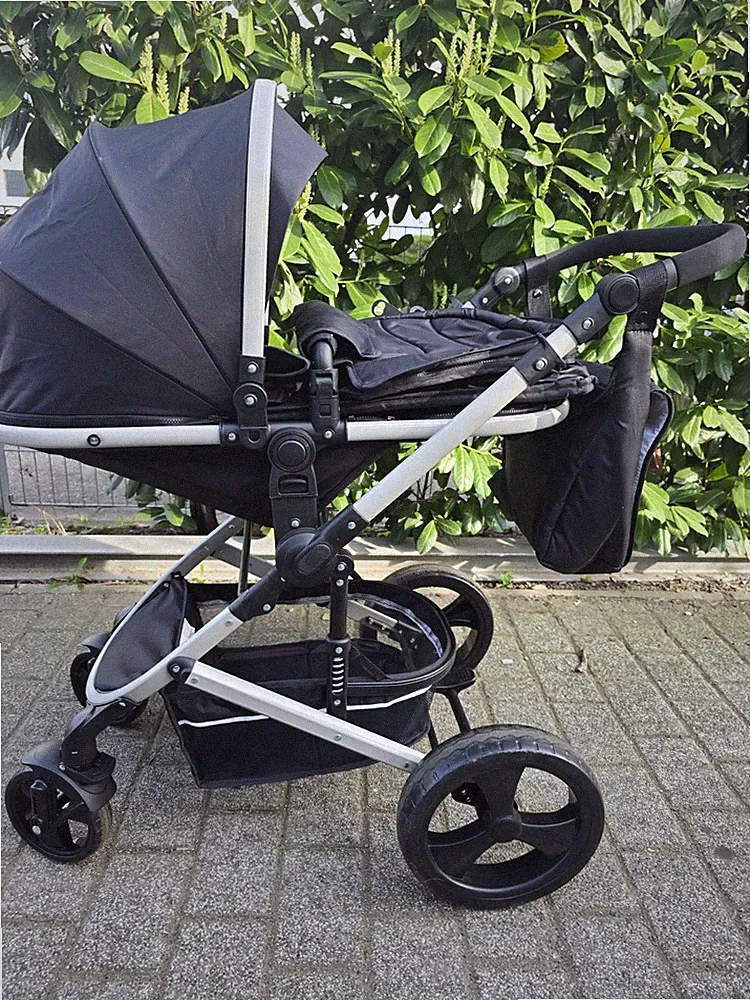 Pixini Kinderwagen Mit Wickeltasche, Regenschutz Und Korb für Einkäufe