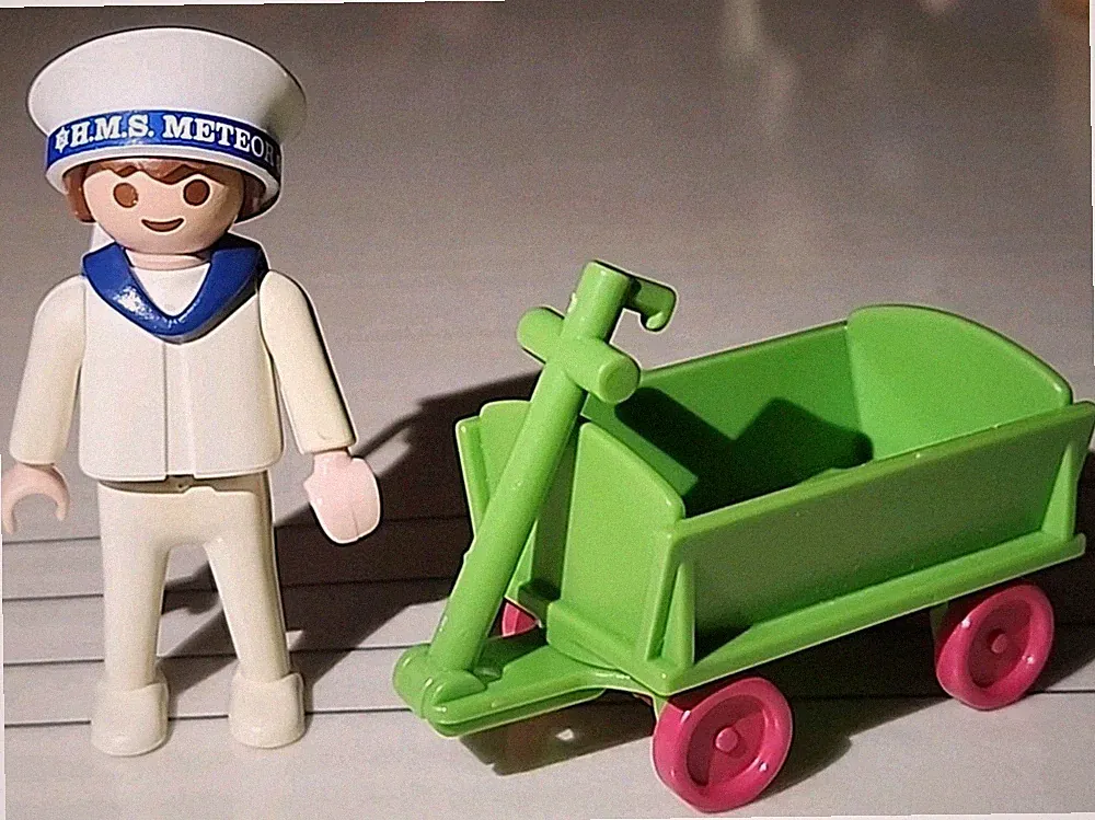 Playmobil 5402 Zubehör Kinder Mit Wagen von 1990 Rosa Serie