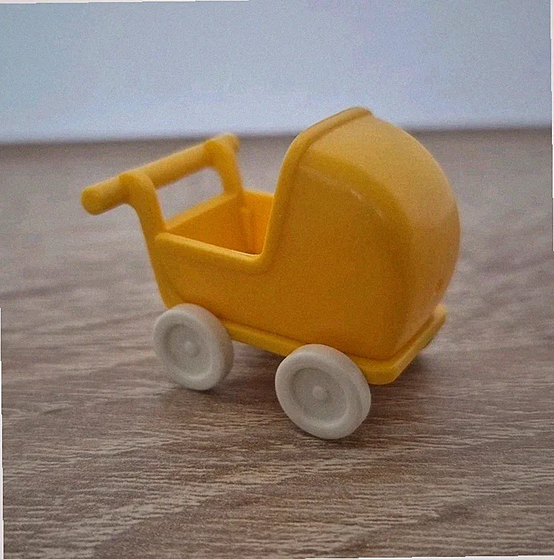 Playmobil Ersatzteil Zubehör Puppenwagen für Kinder Gelb - Zustand Gut