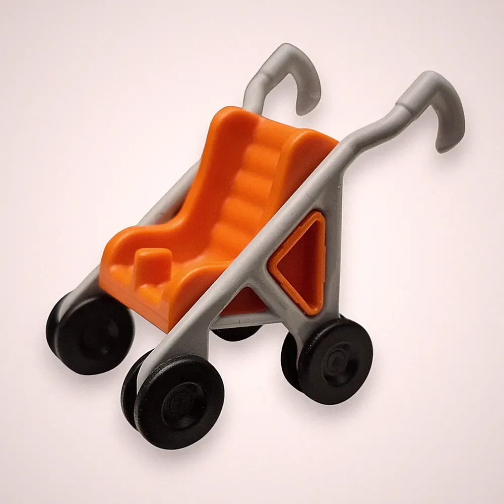 Playmobil Zubehör Kinderwagen Buggy Orange Grau Ersatzteil Fahrzeuge Set