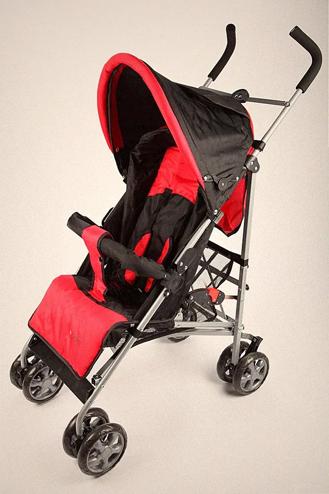 point-kids Buggy Kinderwagen Sportwagen schwarz/rot