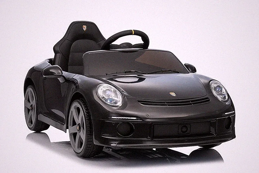 Porsche 911 RUF Kinder Elektroauto 2x12V – Ledersitz, Lizenziert, MP3, inkl. RC