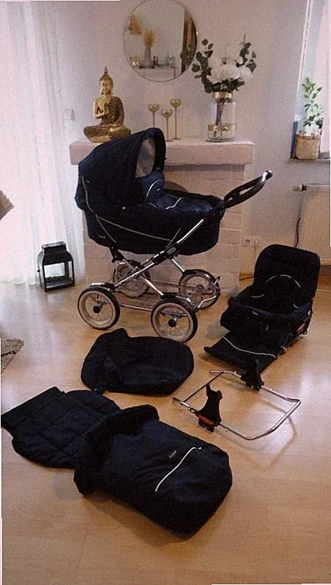Premium EMMALJUNGA Komplett-Set mit Wagen + Sportkarre + Wetterschutz