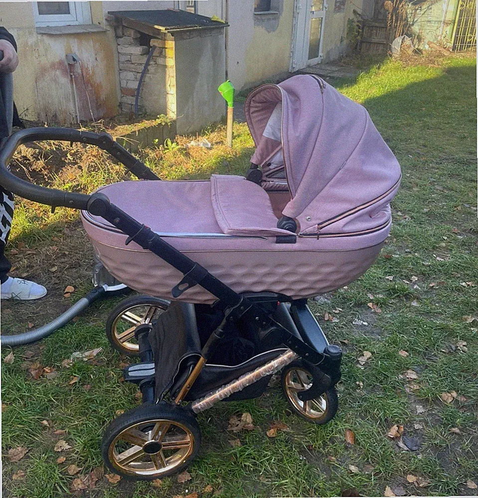 Rosa Kinderwagen