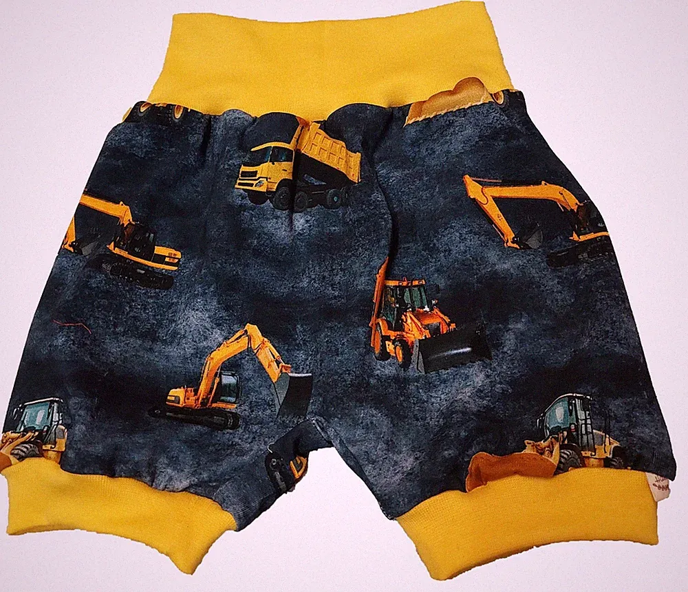 Pumphose kurz Hose Shorts Bagger LKW Kinder Baby BW-Jersey Handarbeit Neu