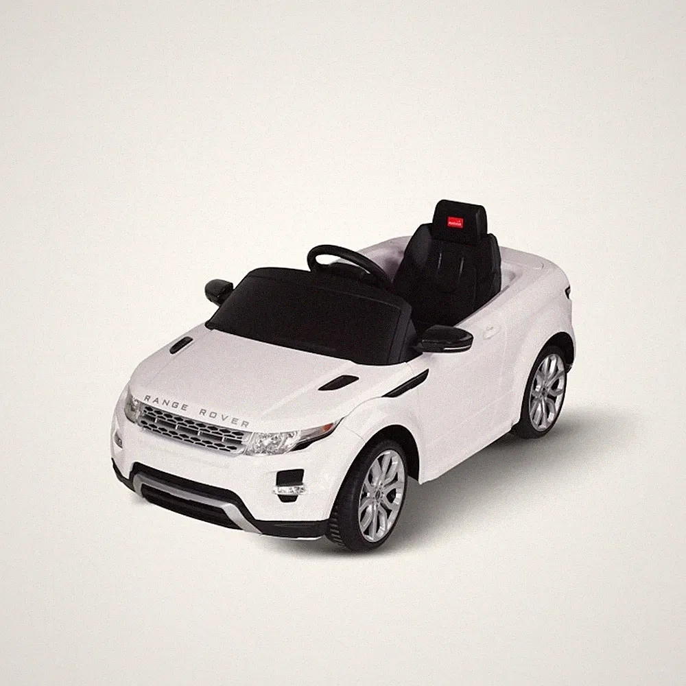 Rastar Ride On Elektroauto Range Rover Evoque weiß für Kinder bis 30 kg fahrbar
