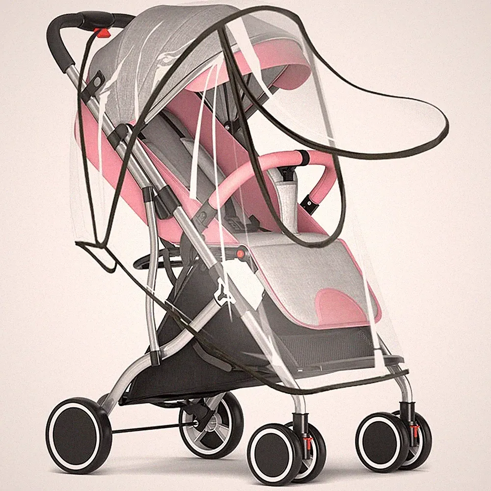 Regenschutz für Buggy Kinderwagen Regenverdeck Universal Wetterfest Kinder