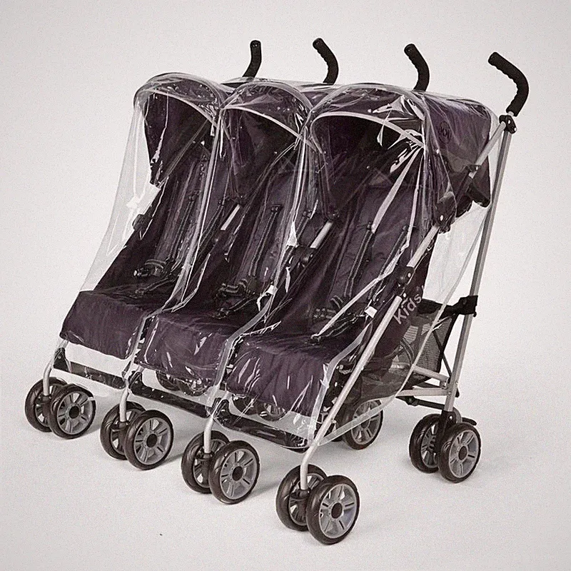 Regenschutz für den Citi Triple Elite Kinderwagen, Made in UK, superweiches PVC