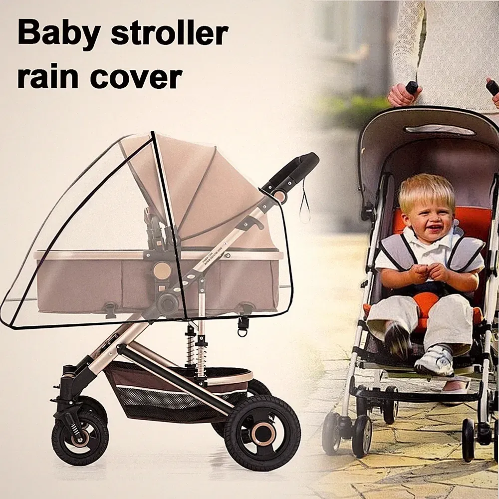Regenschutz für Kinderwagen Buggy Universal Regenverdeck Wasserdicht Raincover