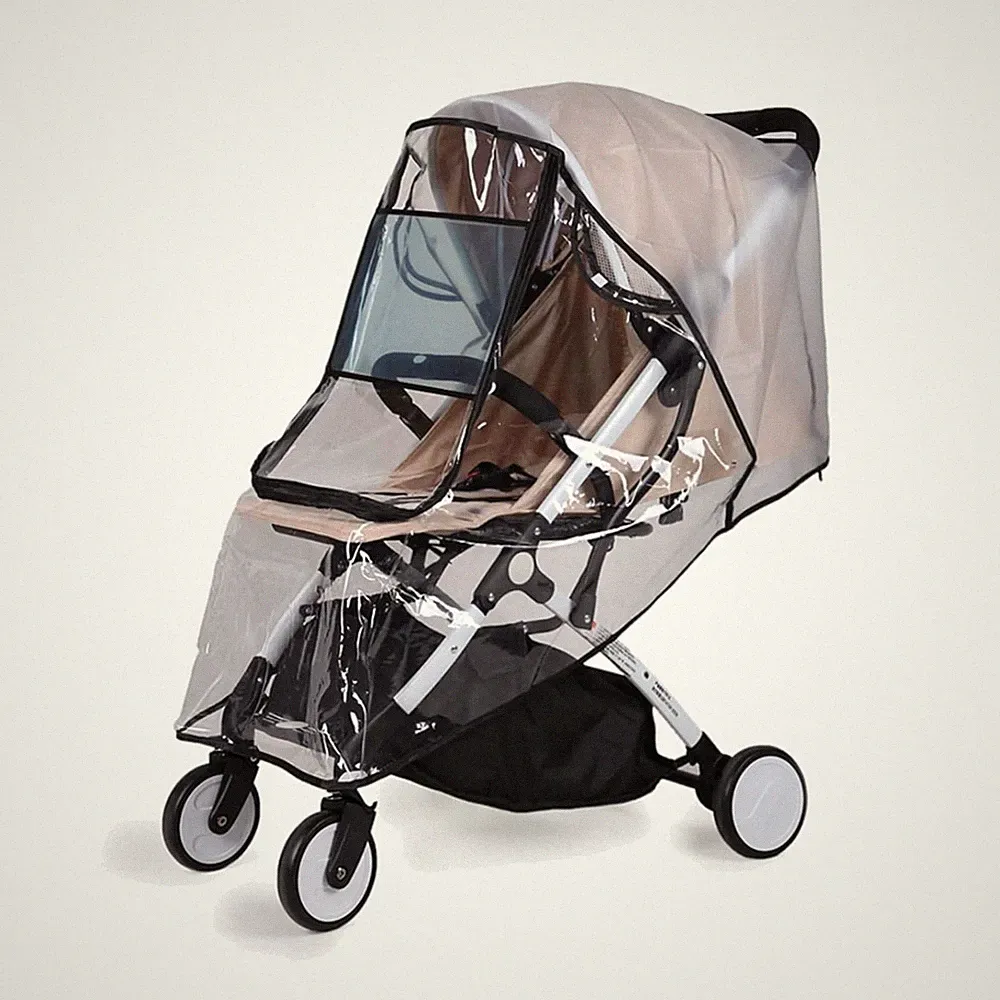 Regenschutz für Kinderwagen, Regenverdeck für buggy, Bequemes Zugangsfenster,...