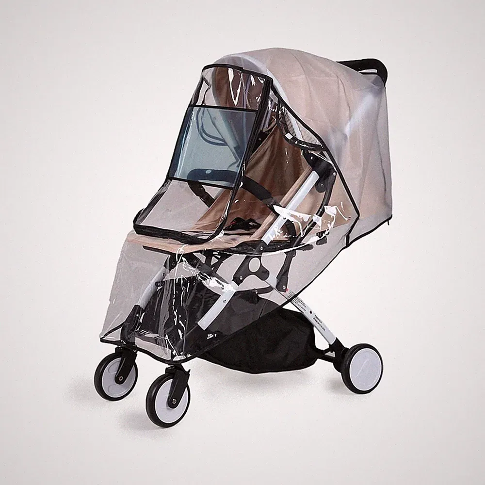 Regenschutz für Kinderwagen und Buggy - Schwarz