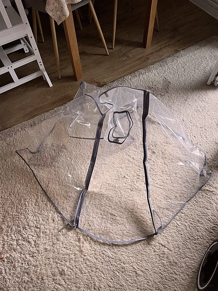Regenschutz Kinderwagen mit Frontöffnung, Wasserdicht, Kälteschutz