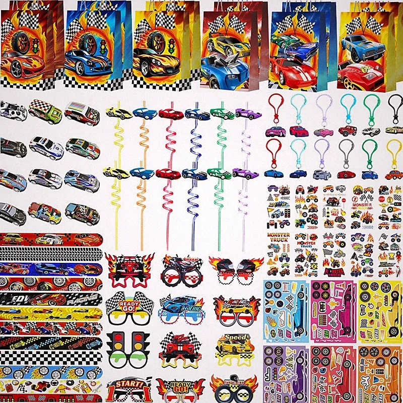Rennwagen Party Geschenkartikel Car Kinder Party Deko Auto Mitgebsel Partytüten