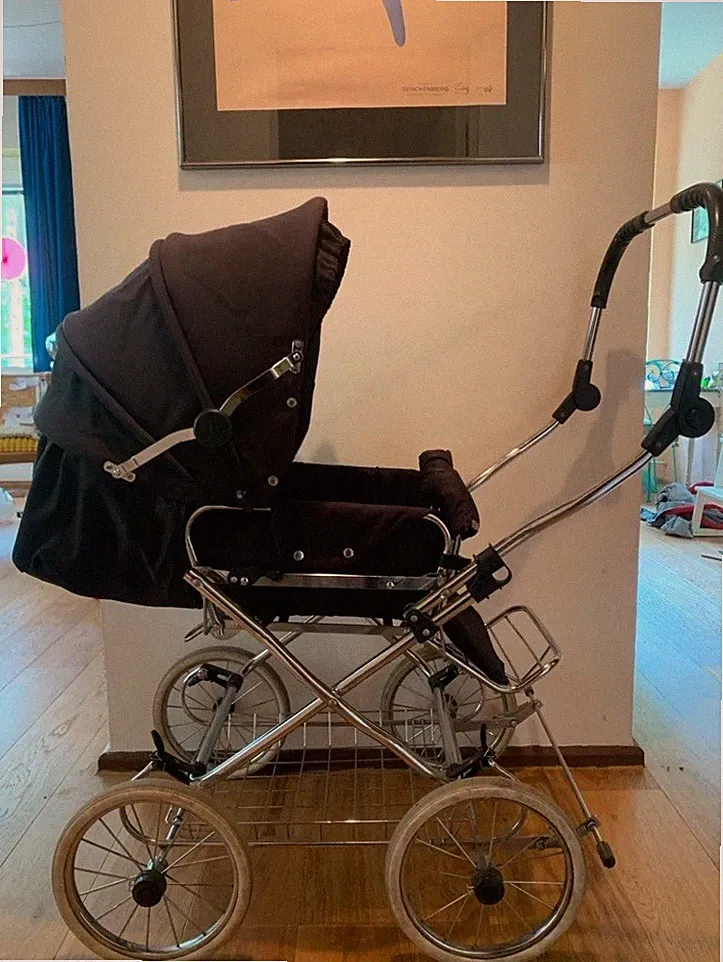 Retro Kinderwagen Eichhorn „Designer Kombi“ 2in1 mit Zubehör