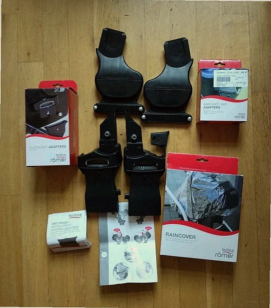 Römer Britax Raincover, Click & Go & Baby Save i-Size Adapters