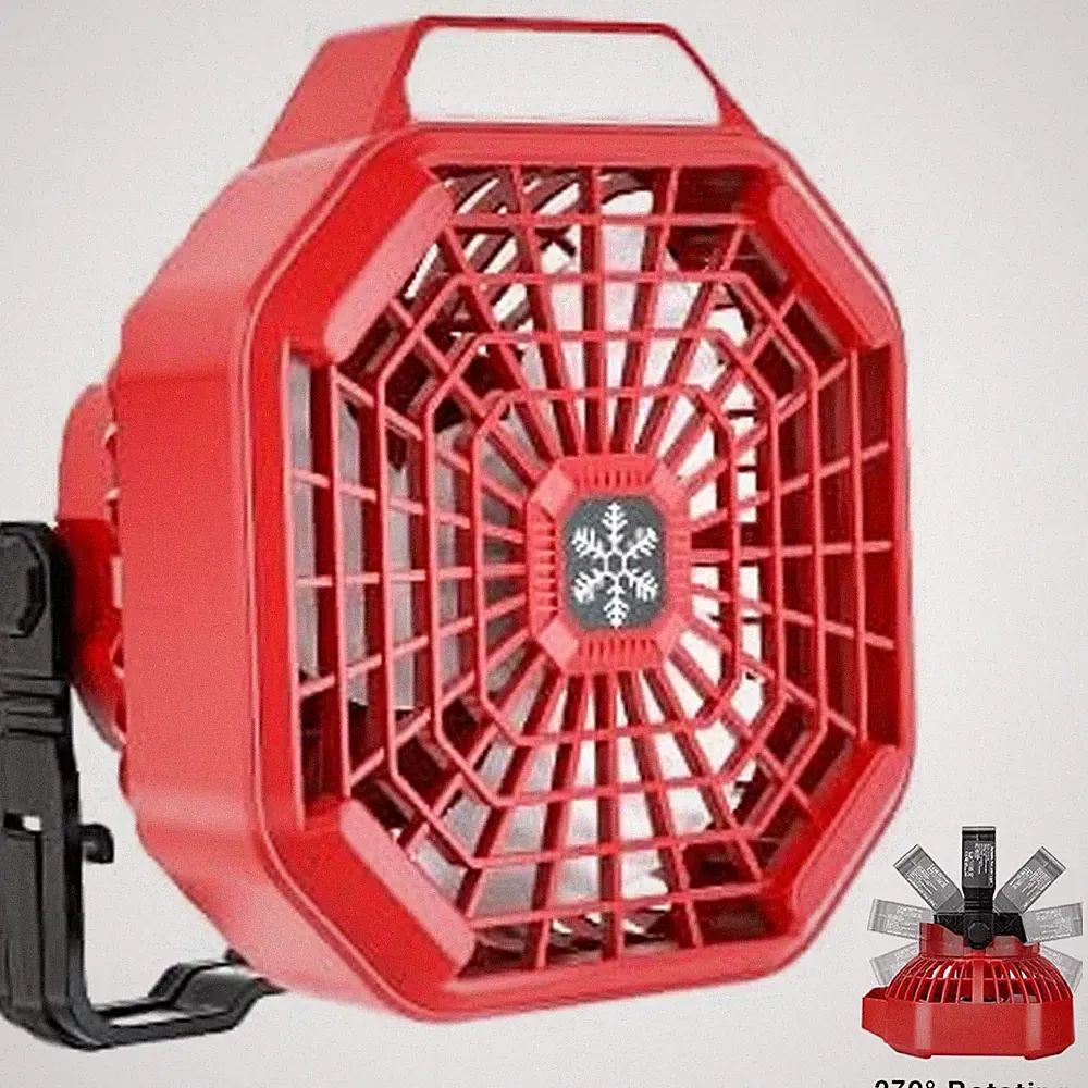 Schnurloser Outdoor-Baustellenlüfter für Milwaukee M18 Serie Li-Ion Akku Tragbar