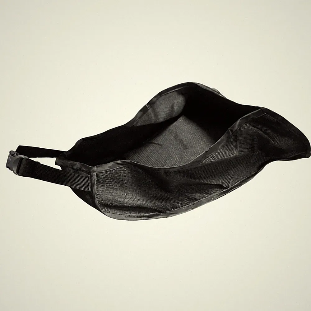 Schwarzer Kinderwagen Aufbewahrungskorb flexibel hängend Kinderwagen Tasche Untergestell