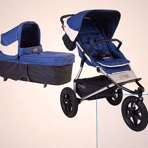 SET-Angebot - Mountain Buggy Terrain heritage V4 Kinderwagen + Babywanne quartz