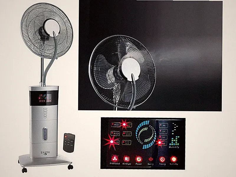 Sichler Kühlventilator mit Sprühnebel Ionisator für Hitze Kühlung Klima Heim NEU