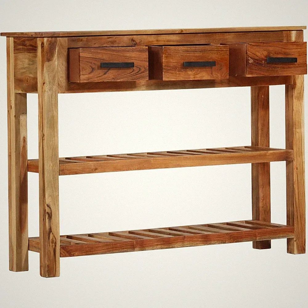 Sideboard mit 3 Schubladen Anrichte Flur Kommode Schrank Massivholz vidaXL