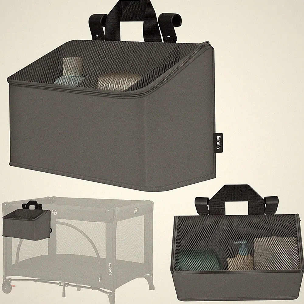 Sidepocket Organizer für Reisebetten Kinderbetten und Laufgitter