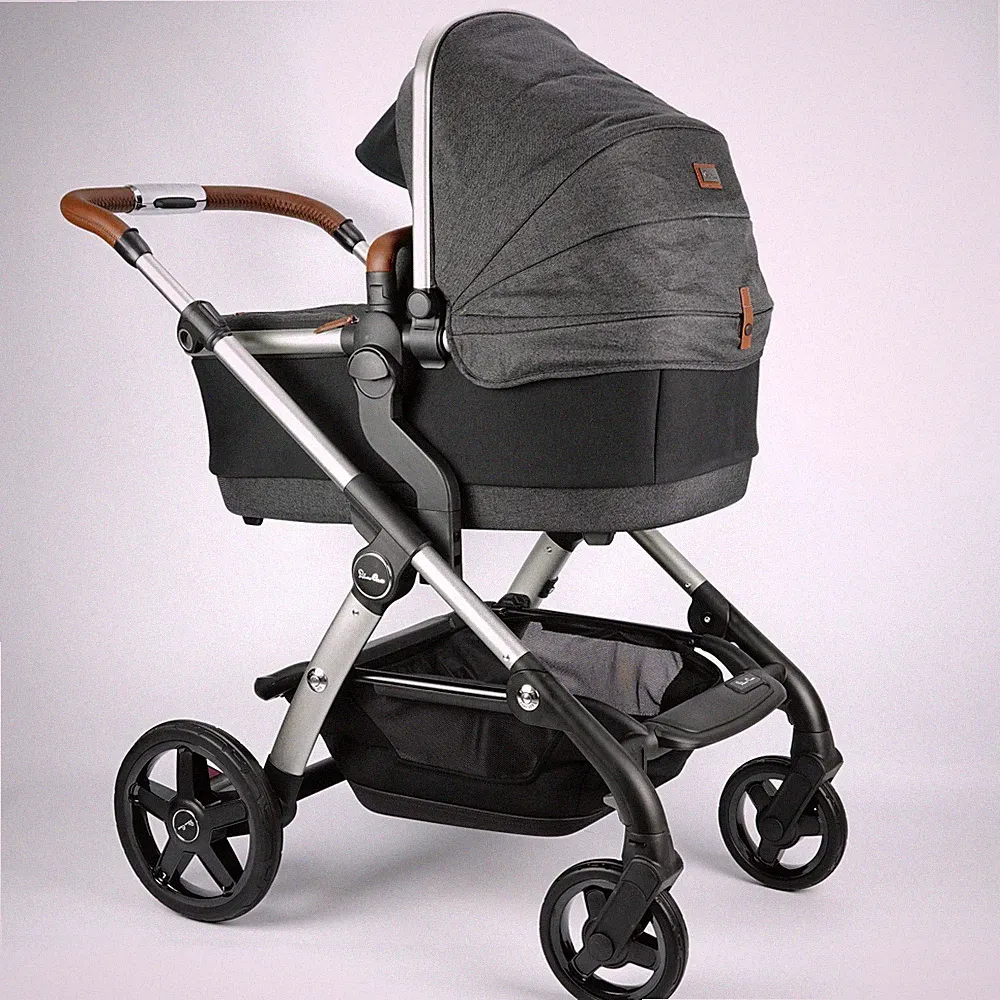 Silver Cross Wave Kinderwagen inkl Babywanne Kleinkind Baby Platinum/Charcoal Lunar Neu