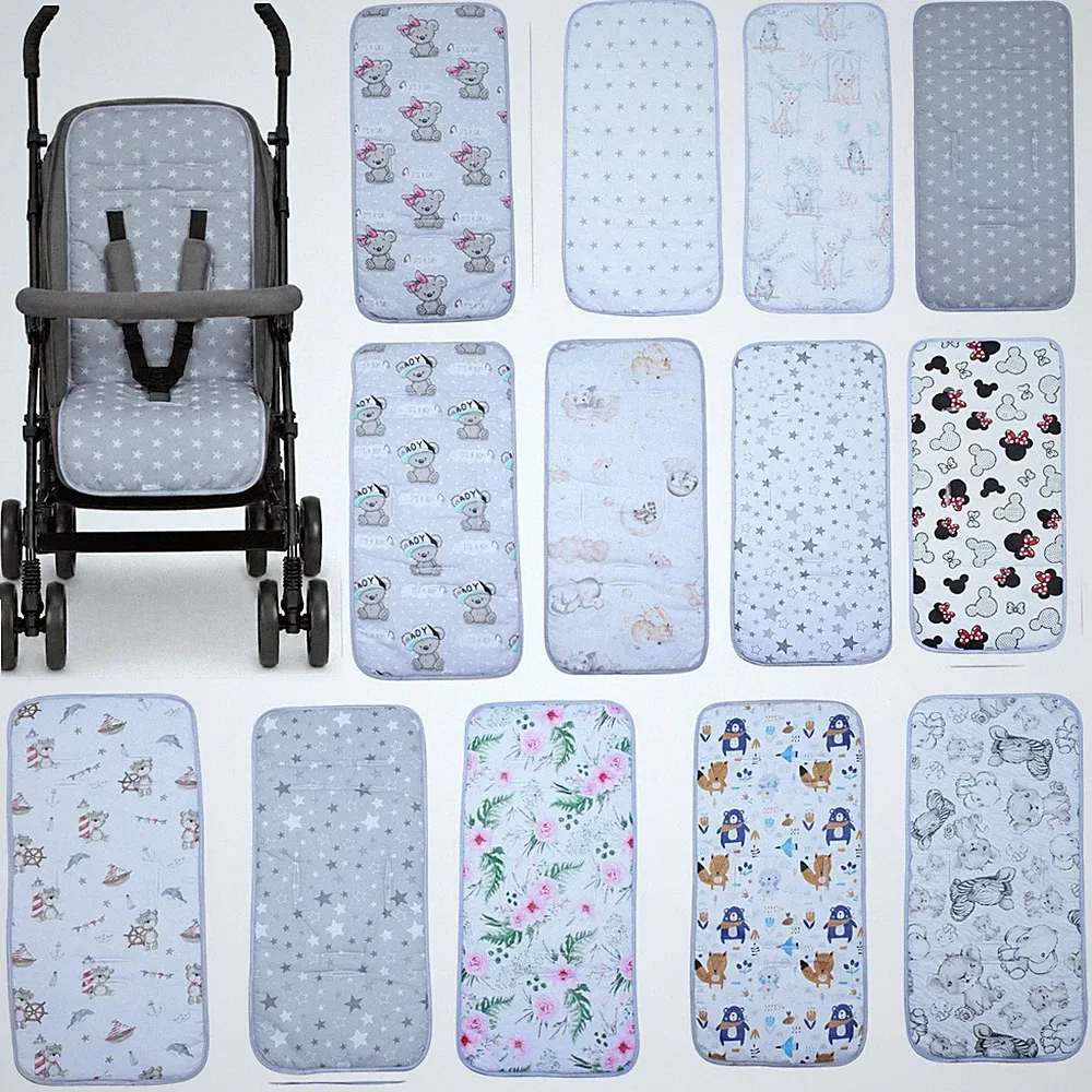 Sitzeinlage Baumwolle Auflage für Kinderwagen Einlage Kinderwagenauflage Buggy