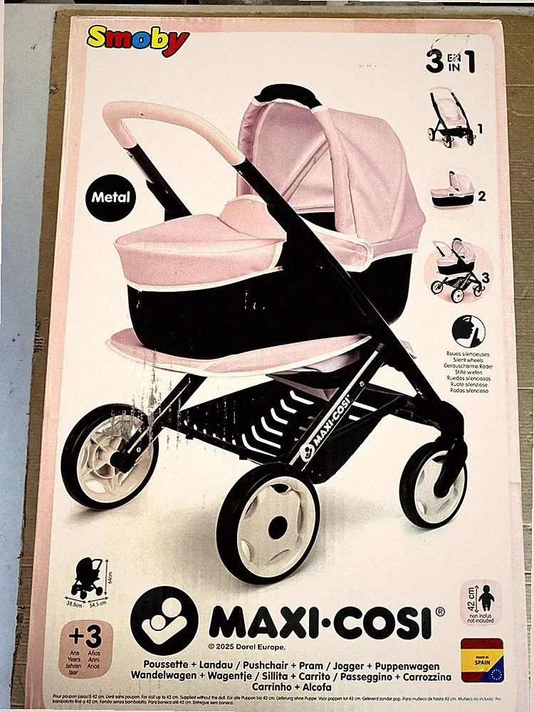 SMOBY Kombi-Puppenwagen Maxi-Cosi Puppenwagen 3-in-1